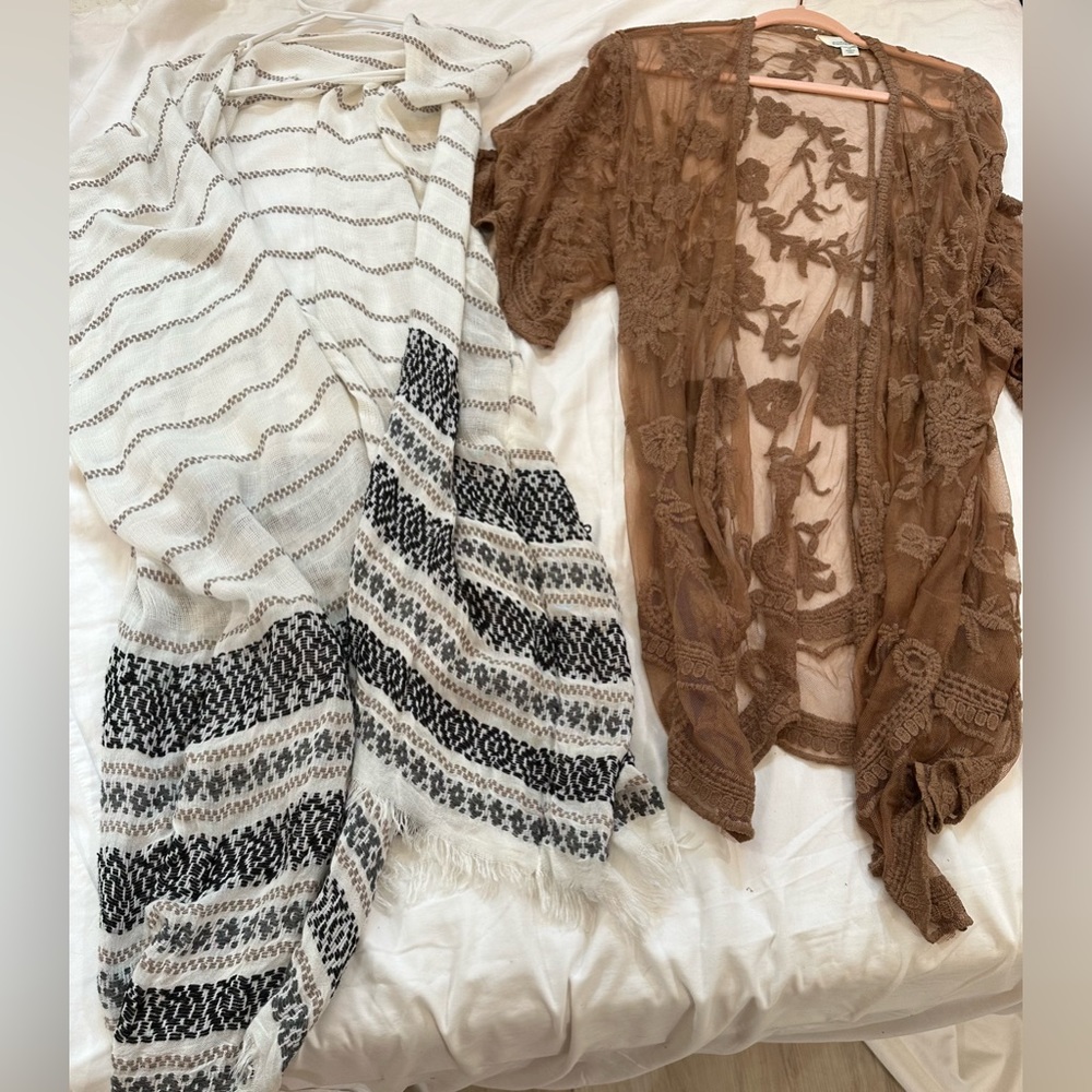 Two boho cover ups